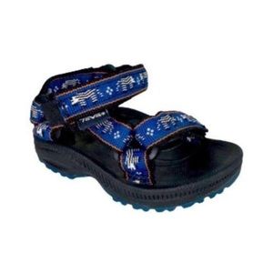 Teva Black & Navy Blue Zebra Print Hurricane XLT Sandals Baby Size 2/3